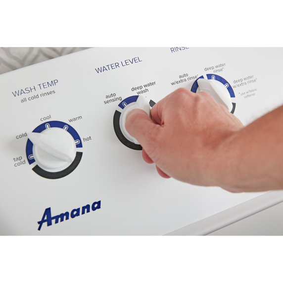 Amana® 4.4 cu. ft. Top-Load Washer with High Efficiency Agitator NTW4519JW