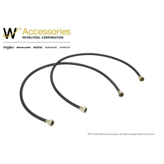 4' Black Washer Inlet Hoses 1050 PSI - 2 Pack 8212546RP