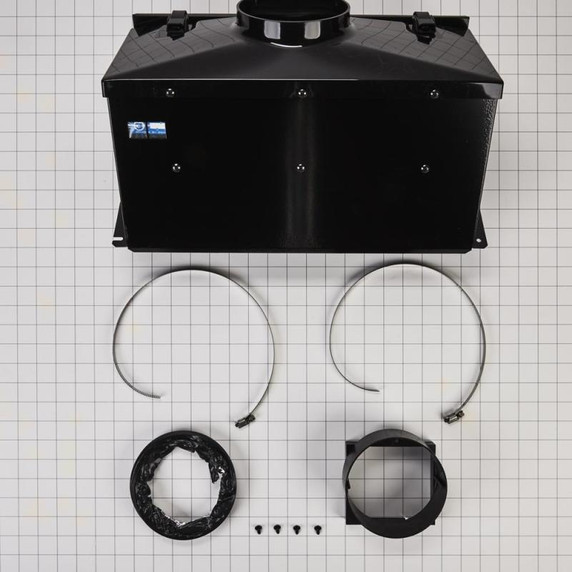 Range Ductless Downdraft Vent Kit, Black W10620783 Range Ductless Downdraft Vent Kit, Black W10620783