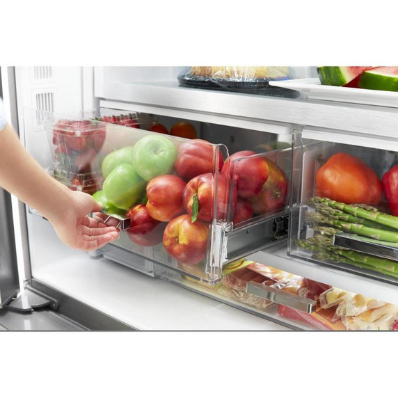Whirlpool® 36-inch Wide Counter Depth French Door Refrigerator - 24 cu. ft. WRF954CIHB