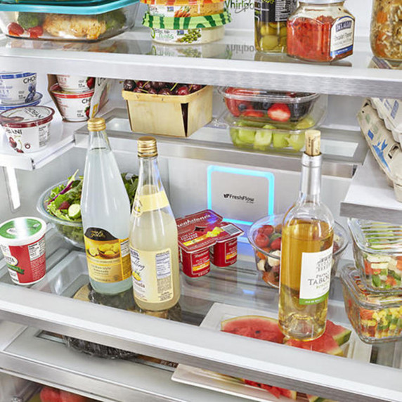 Whirlpool® 36-inch Wide Counter Depth French Door Refrigerator - 24 cu. ft. WRF954CIHB