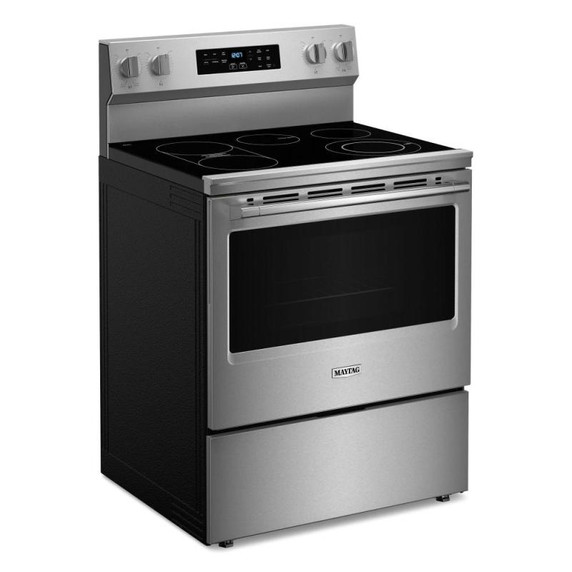 Maytag® 30-Inch Convection Electric Range With No Preheat Air Fry and Air Baking - 5.3 Cu. Ft. YMFES6030RZ