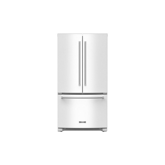 Kitchenaid® 20 cu. ft. 36-Inch Width Counter-Depth French Door Refrigerator with Interior Dispense KRFC136RWH Kitchenaid® 20 cu. ft. 36-Inch Width Counter-Depth French Door Refrigerator with Interior Dispense KRFC136RWH