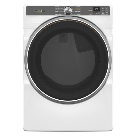 Whirlpool® 7.4 cu. ft. Smart Front Load ENERGY STAR® Electric Dryer with Steam Capabilities YWED6720RW