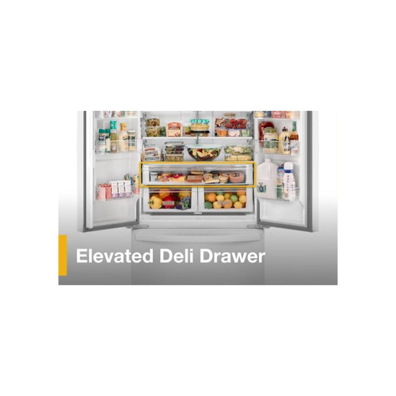 Whirlpool® 36-Inch Wide Counter-Depth French Door Bottom Mount Refrigerator - 20 cu. ft. WRFC2036RW