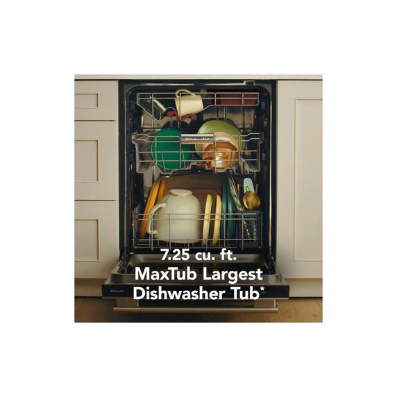 Kitchenaid® 360° Max Jets™ Third Rack Dishwasher with Advanced ProDry™ System, 44 dBA KDPS624SJP