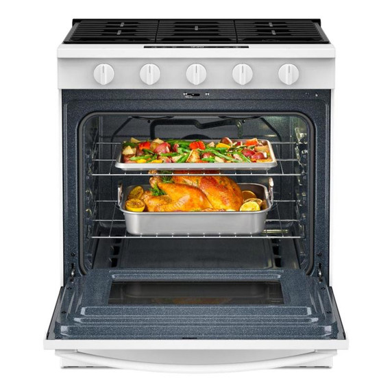 Whirlpool® 30-inch Gas Range with Air Cooking Technology WSGS5030SW