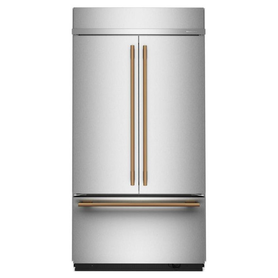 Kitchenaid® 24.2 Cu. Ft. 42"" Built-In French Door Bottom Mount Refrigerator with Platinum Interior KBFN542SPS