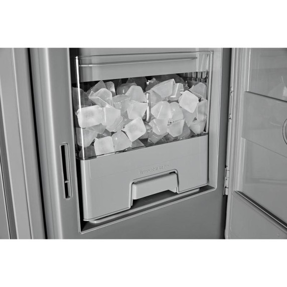 Kitchenaid® 30 cu. ft. French Door Refrigerator with Exterior Water and Ice KRFF436SBE