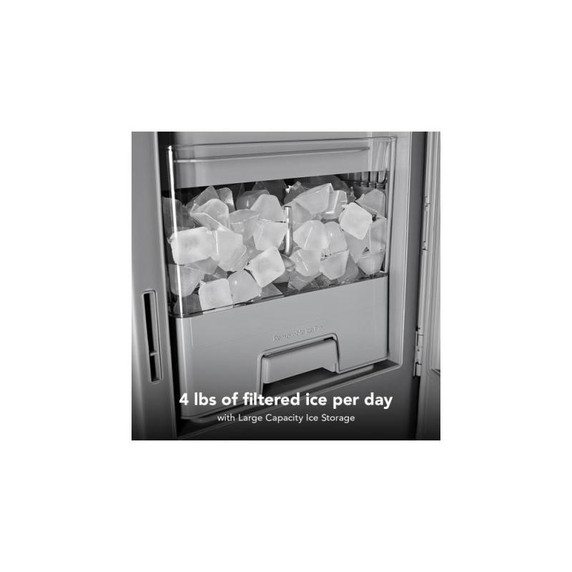 Kitchenaid® 29 cu. ft. French Door Refrigerator with Exterior Water and Ice and FreshChill™ Full-Width Refrigerated Drawer KRMF436SPS