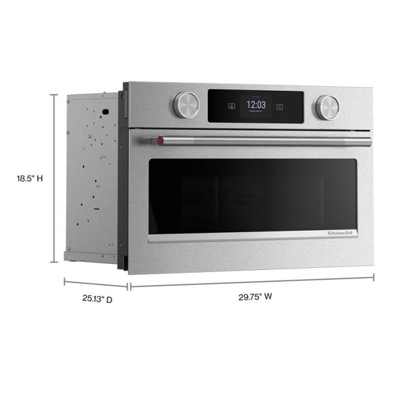 Kitchenaid® 30" Built In Microwave Oven with Air Fry KMBS730SPS