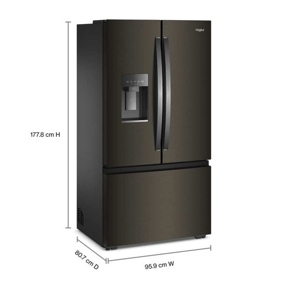 Whirlpool® 36-inch Wide True Counter Depth 3-Door French Door Refrigerator - 23.4 cu. ft. WRFC5036RV