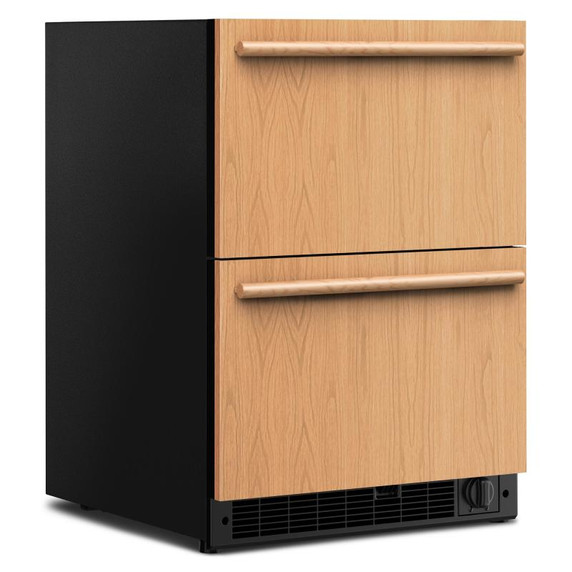 Kitchenaid® 24" Panel-Ready Undercounter Double-Drawer Refrigerator/Freezer KUCT524SPA