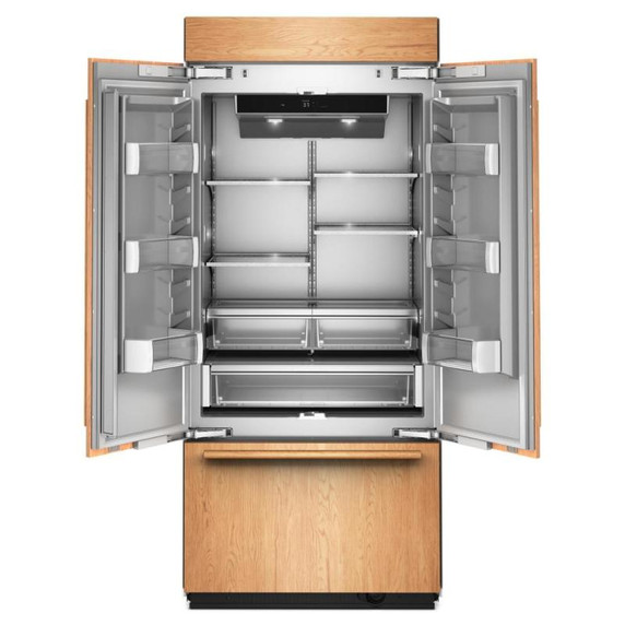 Kitchenaid® 20.8 Cu. Ft. 36" Built-In Panel-Ready French Door Bottom Mount Refrigerator with Platinum Interior KBFN536TPA
