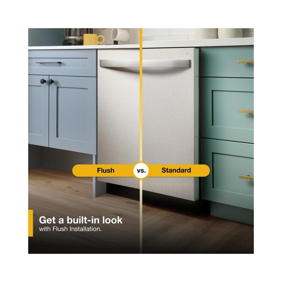 Whirlpool® 50 dBA Flush to Cabinet Dishwasher WDTF3024SZ