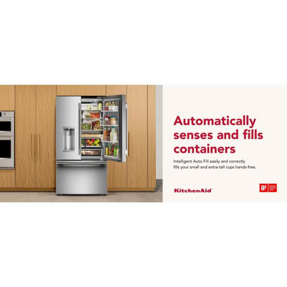 Kitchenaid® Counter-Depth French Door Refrigerator with Intelligent Auto Fill KRFC536SPS