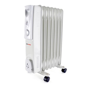 StayWarm 1500w 7 Fin Oil Radiator - Grey StayWarm 1500w 7 Fin Oil Radiator - Grey
