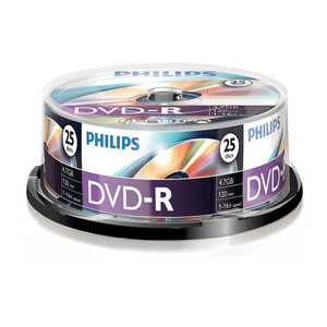 Philips DVD-R Recordable Discs | 25pk Philips DVD-R Recordable Discs | 25pk