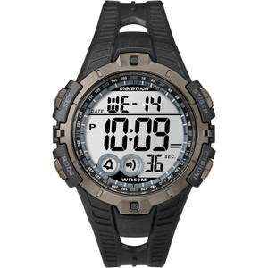 Timex Mens Marathon Full-Size Digital Watch | Black/Grey | 'T5K802' Timex Mens Marathon Full-Size Digital Watch | Black/Grey | 'T5K802'