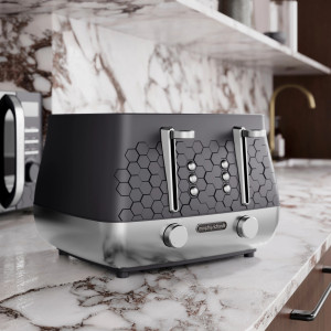 Morphy Richards Cassini 4-Slice Toaster Moonless Night | Black | '243020' Morphy Richards Cassini 4-Slice Toaster Moonless Night | Black | '243020'