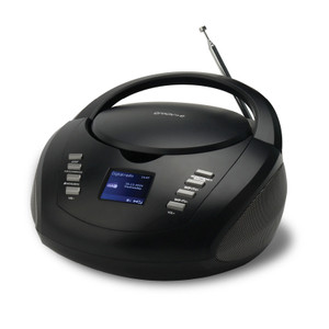 Groov-e DAB Boombox Portable CD Player with DAB/FM Radio | Black | 'GVPS763BK'