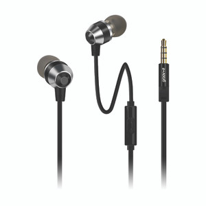 Groov-e 3.5mm Buds Metal Earphones with Remote Mic | Black | 'GVEB10BK'