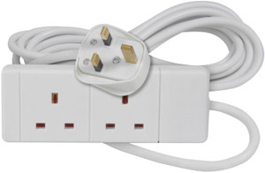2 Gang Mains Extension Lead | 2m & 5m Available 2 Gang Mains Extension Lead | 2m & 5m Available