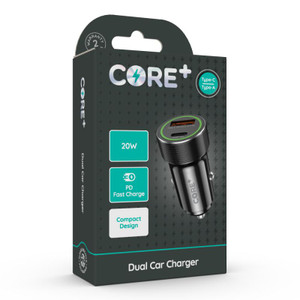 Dual Car Charger | USB-A & USB-C | 20W Output Dual Car Charger | USB-A & USB-C | 20W Output