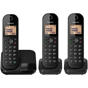 Digital Cordless Telephone | Trio | Nuisance Call Block | 'KXTGC413EB' Digital Cordless Telephone | Trio | Nuisance Call Block | 'KXTGC413EB'