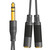 6.3mm Stereo Headphone/Audio Splitter Lead 0.2m 6.3mm Stereo Headphone/Audio Splitter Lead 0.2m