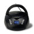 Groov-e DAB Boombox Portable CD Player with DAB/FM Radio | Black | 'GVPS763BK'