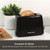 Hamilton Beach Essential 2 Slice Plastic Toaster | Black | HB1116B