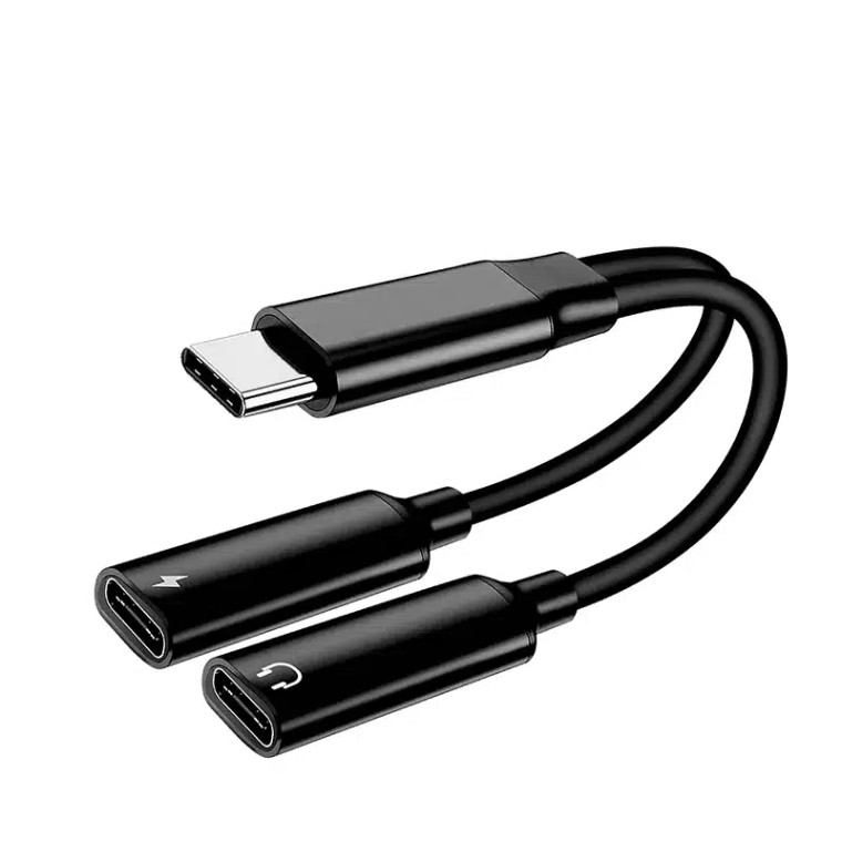 Ven-Dens Type-C to Type-C & Type-C Adapter Audio Cable | 'VD-AUX012'