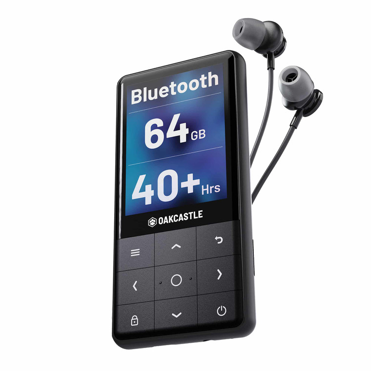Oakcastle Pocket Bluetooth 64GB MP3 Player | MP300