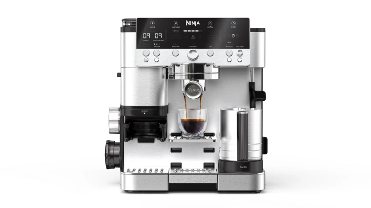 Ninja Luxe Cafe Premier Series Espresso Machine | Black/Stainless Steel | ES601UK