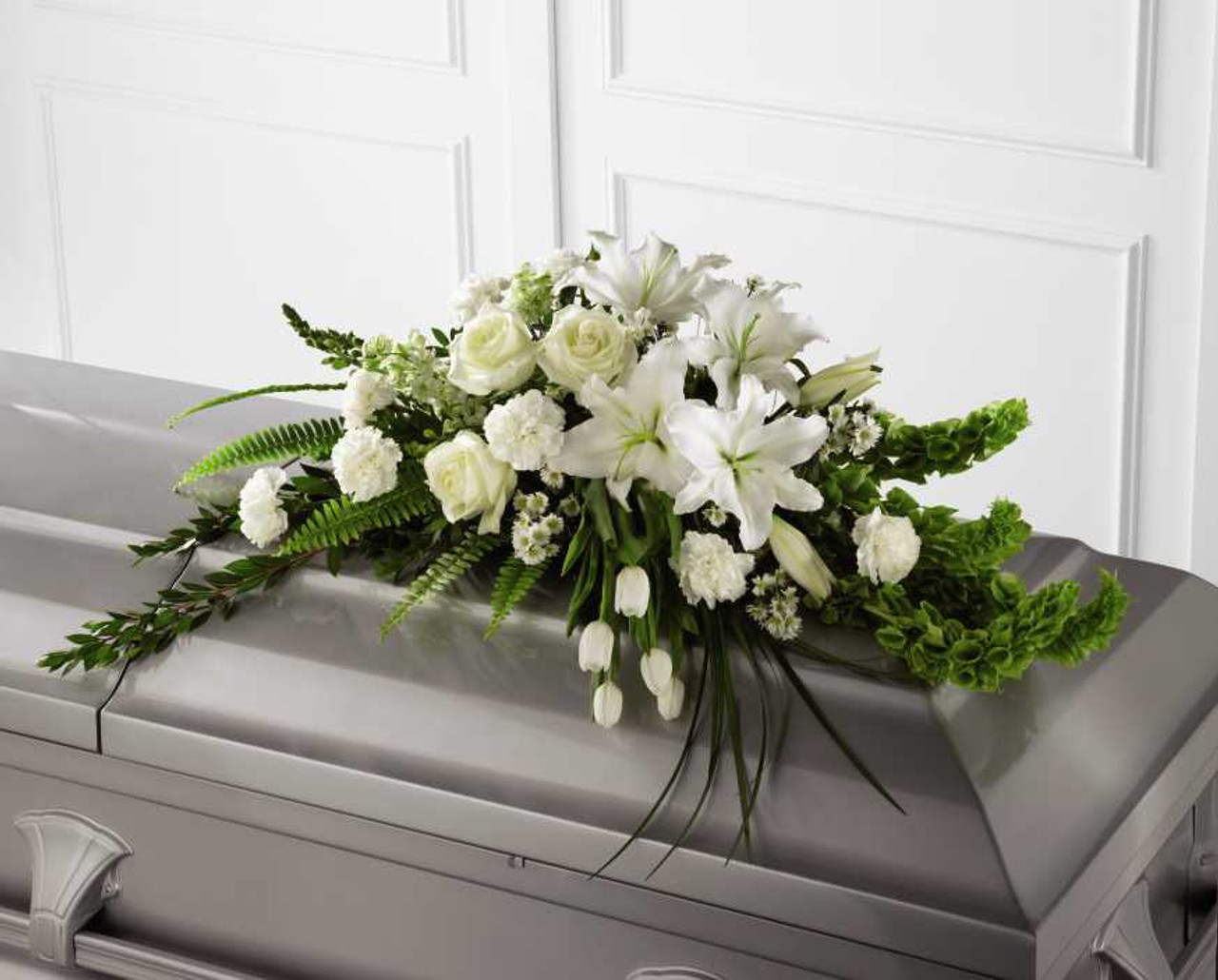 funeral casket flowers