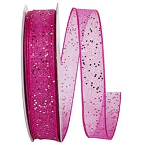 Hot Pink Glitter Ribbon