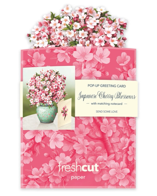 Mini  Japanese Cherry Blossom -6" Pop-Up Greeting Card