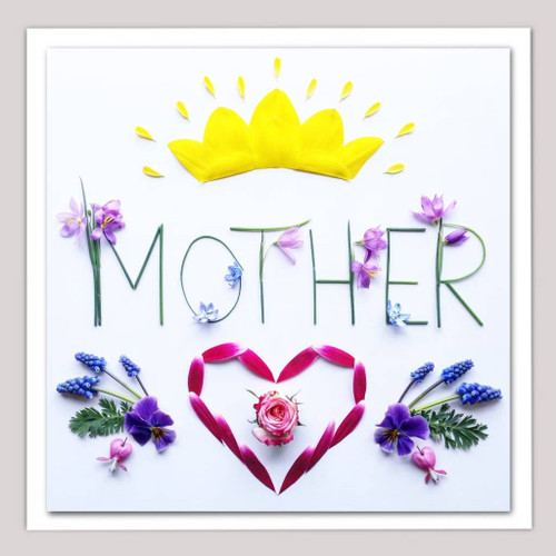 Floral Greeting Card - Mother