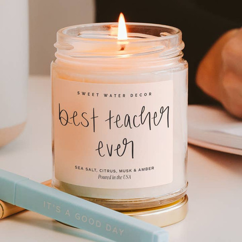 Best Teacher Ever 9 oz Soy Candle
