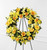 The Ring of Friendship Funeral Wreath With Yellow Roses