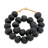 Vintage Sea Glass Beads Black - 2 Sizes