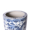Blue & White Cloud Dragon Cylinder Porcelain Planter