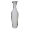 Large Busan White Fish Tail Floor Vase - 2 Sizes