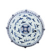 Blue And White Porcelain Garden Stool Dragon Motif