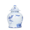 Small Porcelain Temple Jar Birds Blossom