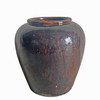 Antique Brownish Black Glaze Large Water Pot