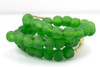 Vintage Sea Glass Beads Green - 2 Sizes
