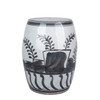 Charcoal Garden Stool Flying Bird