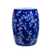 Blue Leaf & Petal Garden Stool